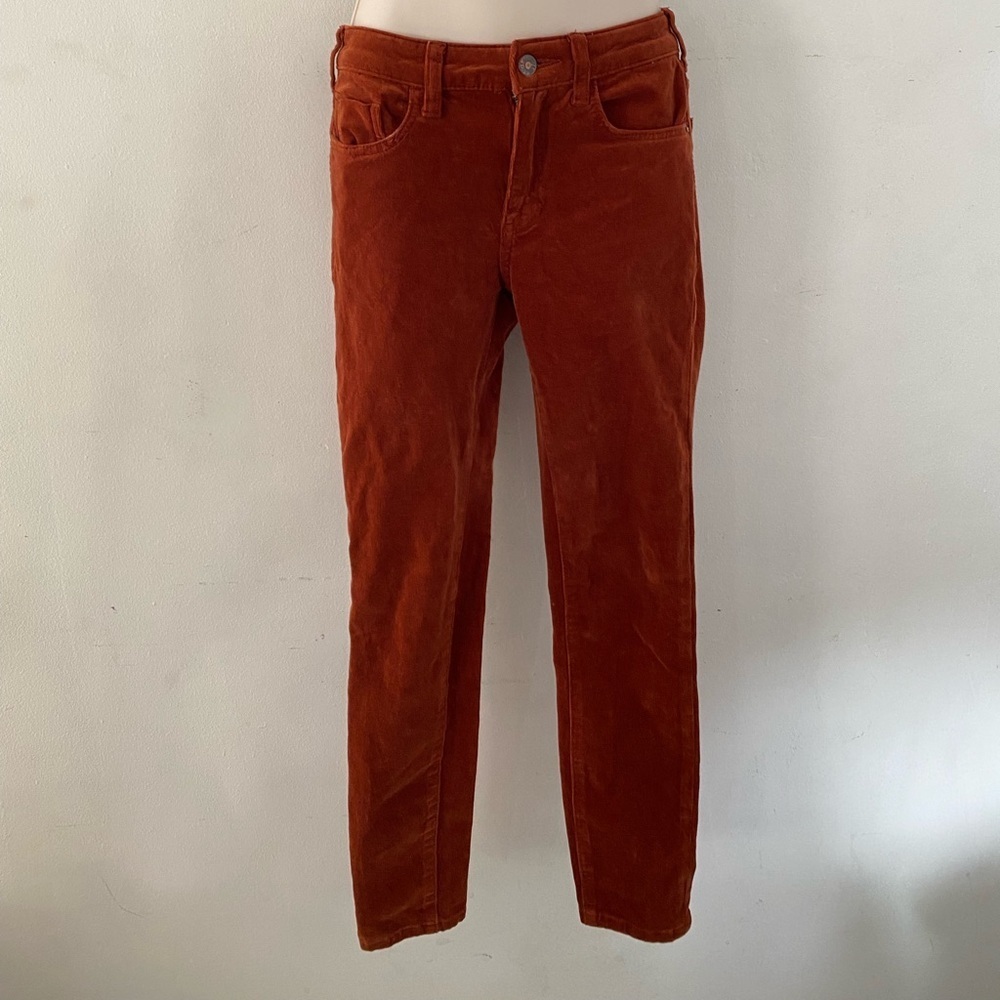 Pilcro Rust high waisted Straight Leg Pants autumn - Picture 4 of 10